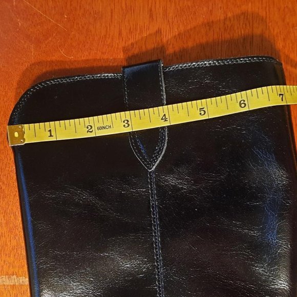 New ! Steve By Steve Madden Ninette Leather Knee-High Boot Women Black Sz 7.5/9 - Picture 4 of 5